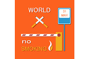 World No Smoking Poster with Two