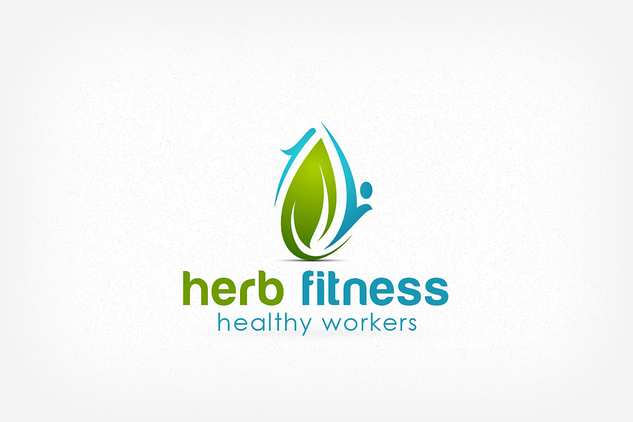 Healthy fitness Logo