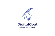Digital Goat Sportware Logo Template