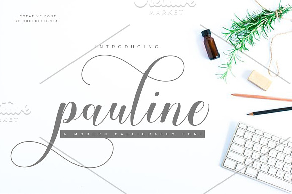 pauline script ( 30% OFF ) in Script Fonts - product preview 8
