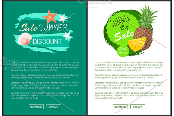 Discount Summer Sale Posters with