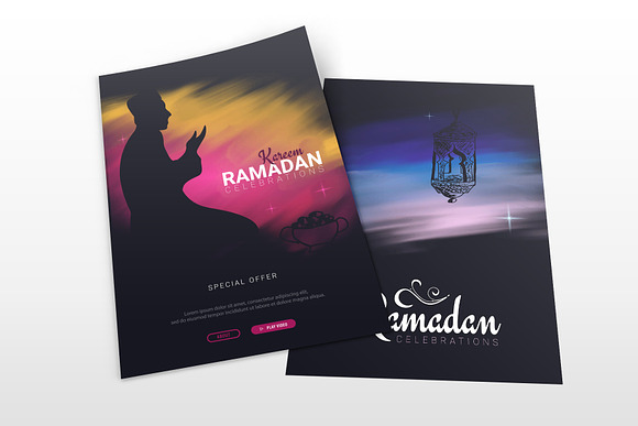 6 Ramadan Kareem banners in Illustrations - product preview 1