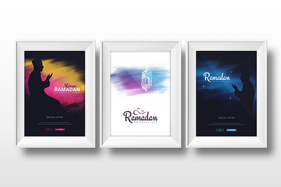 6 Ramadan Kareem banners in Illustrations - product preview 2