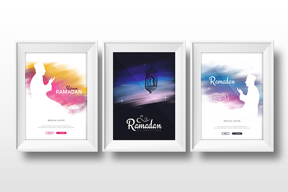6 Ramadan Kareem banners in Illustrations - product preview 3