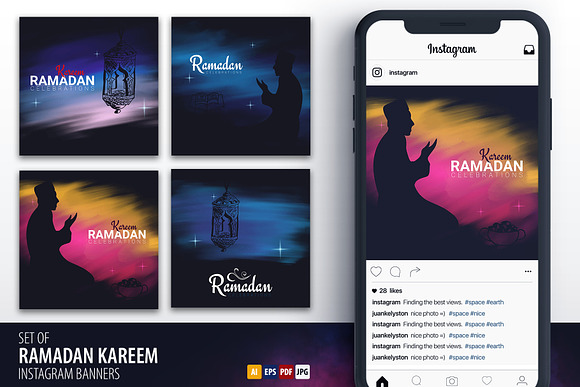 Ramadan Kareem Insta banners in Instagram Templates - product preview 1