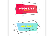 Geometric flat Sale banners