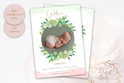 Birth Announcement Card Template #7