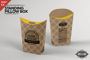 Standing Pillow Box Packaging Mockup