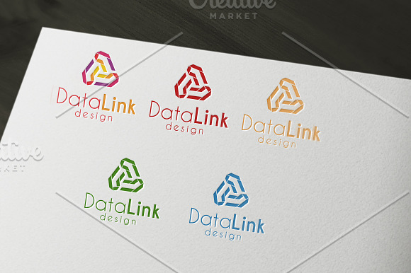 Data Link Logo in Logo Templates - product preview 3
