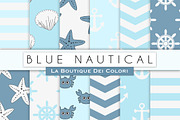 Blue Nautical Digital Paper