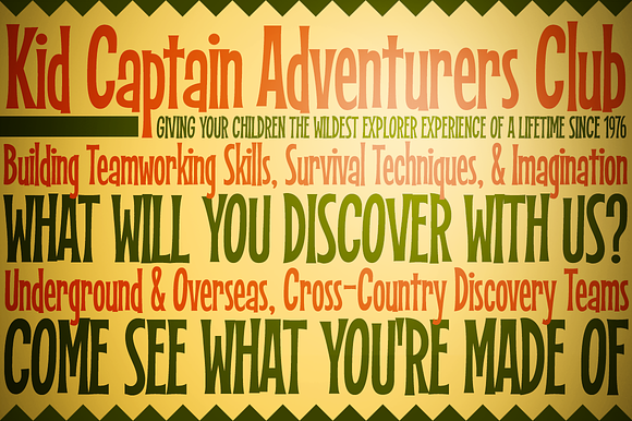 Kid Captain in Display Fonts - product preview 2