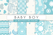Baby Boy Digital Paper