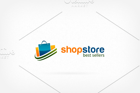 Shopping Store Logo in Logo Templates - product preview 2