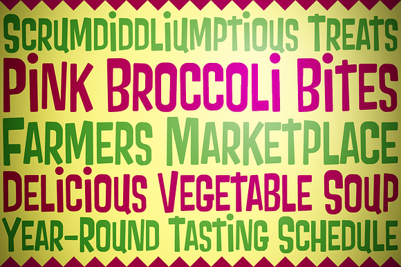 Pink Broccoli in Display Fonts - product preview 2