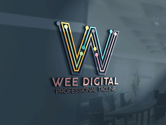 Letter W Digital Logo in Logo Templates - product preview 1