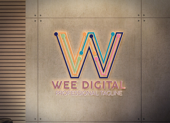 Letter W Digital Logo in Logo Templates - product preview 3