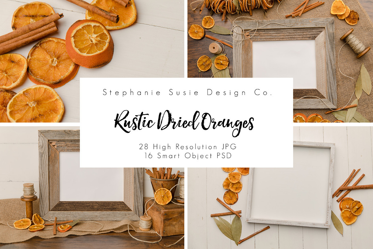 Rustic Dried Oranges Mock Up Bundle in Mobile & Web Mockups - product preview 8