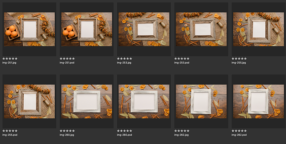 Rustic Dried Oranges Mock Up Bundle in Mobile & Web Mockups - product preview 5