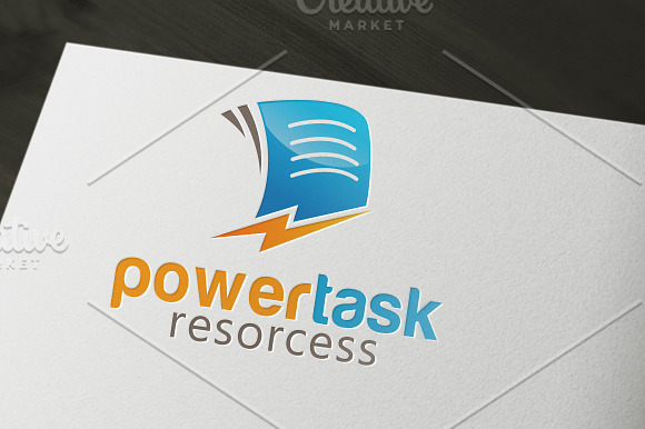 Power Task Logo in Logo Templates - product preview 1