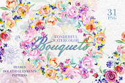 Wonderful Bouquets Watercolor png