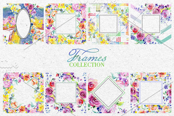 Wonderful Bouquets Watercolor png in Illustrations - product preview 7
