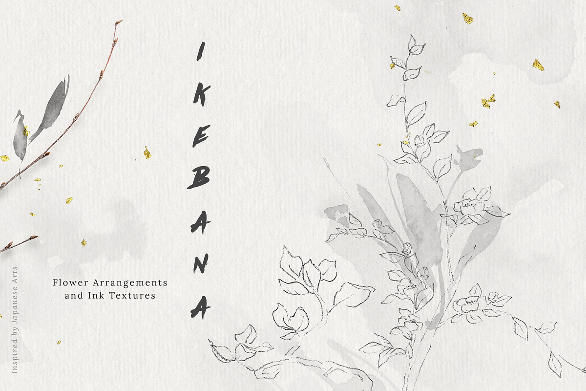Ikebana Flower Illustrations in Illustrations - product preview 8