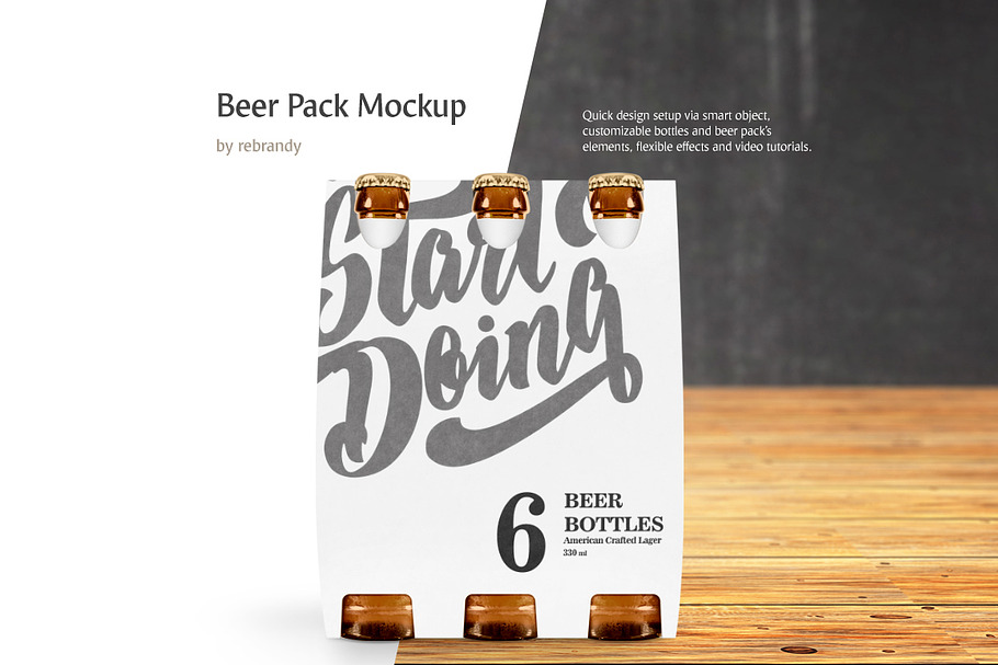 Beer Pack Mockup