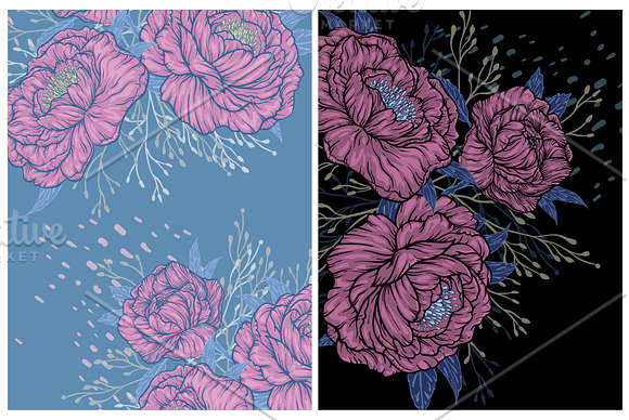 Boho Floral romantic prints in Illustrations - product preview 3