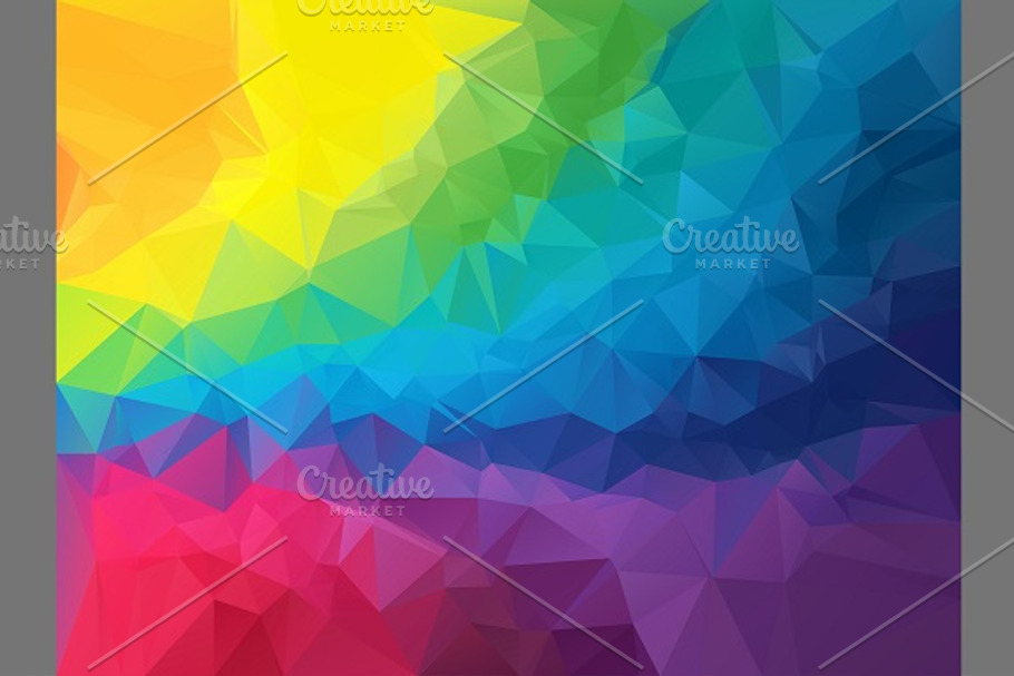 Colorful polygonal background in Illustrations - product preview 8