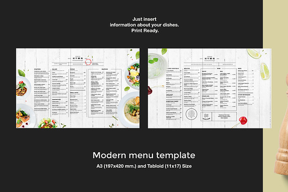 Rustic Menu in Flyer Templates - product preview 1