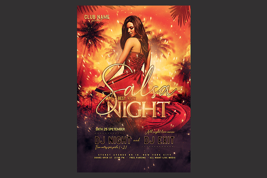 Salsa Party Flyer Template