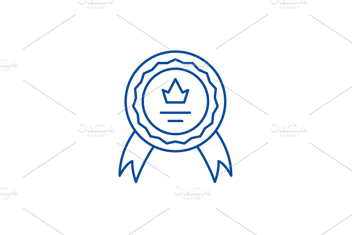 Achievement line icon concept in Illustrations - product preview 8