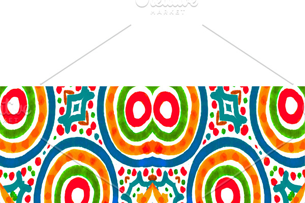 Stationery Background with Decorated