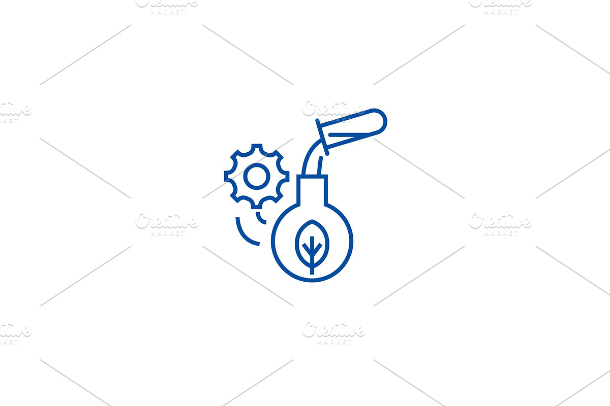 Agriculture science line icon in Illustrations - product preview 8