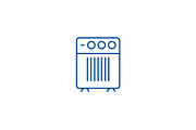 Air cleaner, humidifier line icon