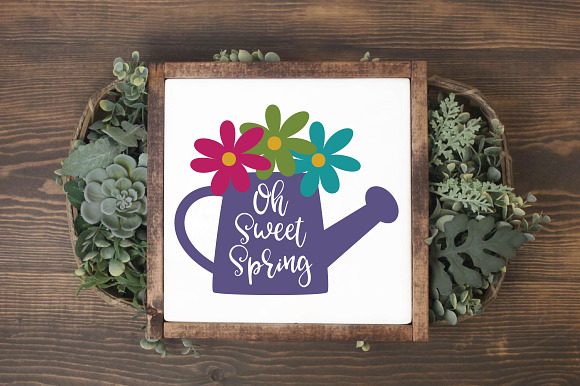 Spring SVG Cut File Bundle in Illustrations - product preview 3