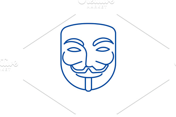 Anonymous,mask carnival,hacker line