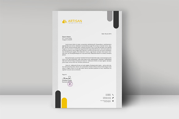 Letterhead Template in Stationery Templates - product preview 4