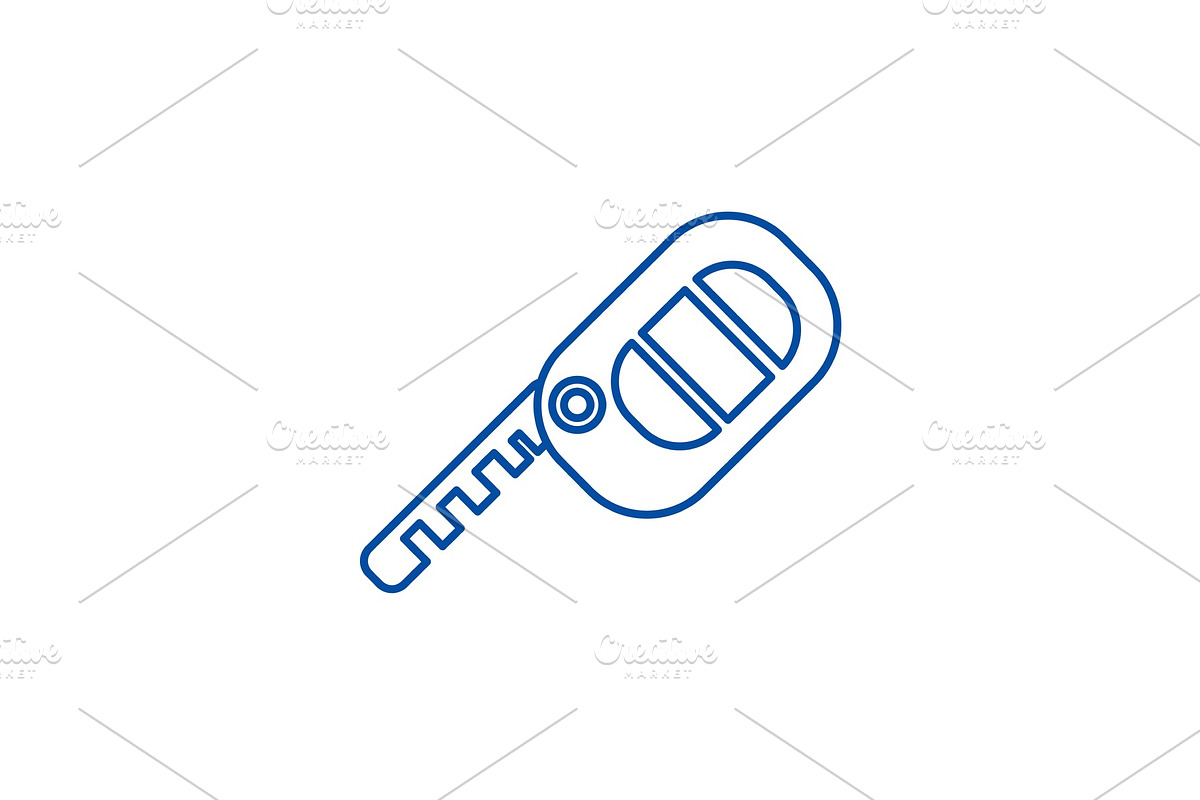 Auto keys line icon concept. Auto in Illustrations - product preview 8