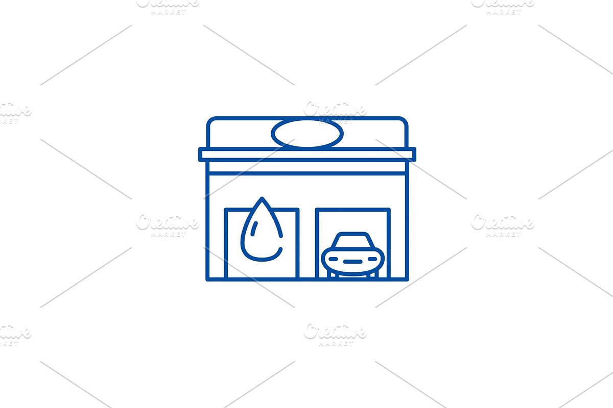 Auto service line icon concept. Auto in Illustrations - product preview 8