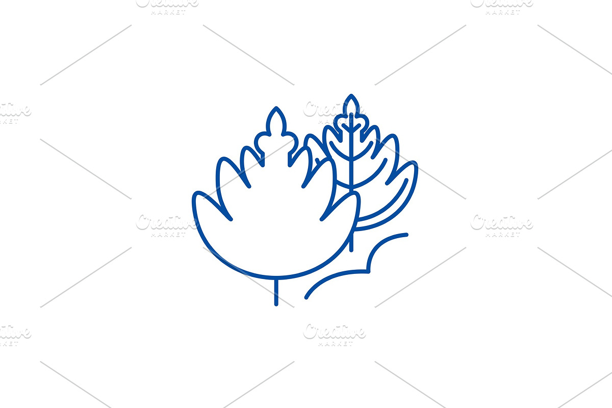 Autumn leaves line icon concept in Illustrations - product preview 8