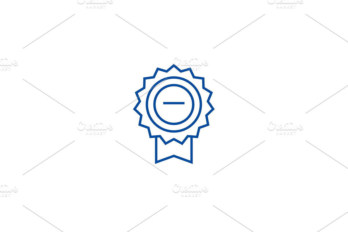 Award sign line icon concept. Award in Illustrations - product preview 8