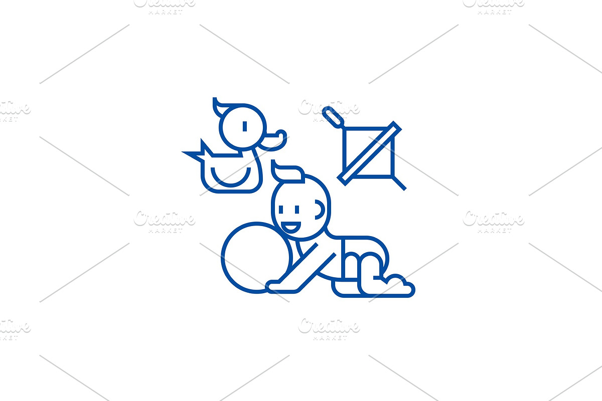 Baby playing,duck, baby, ball in Objects - product preview 8