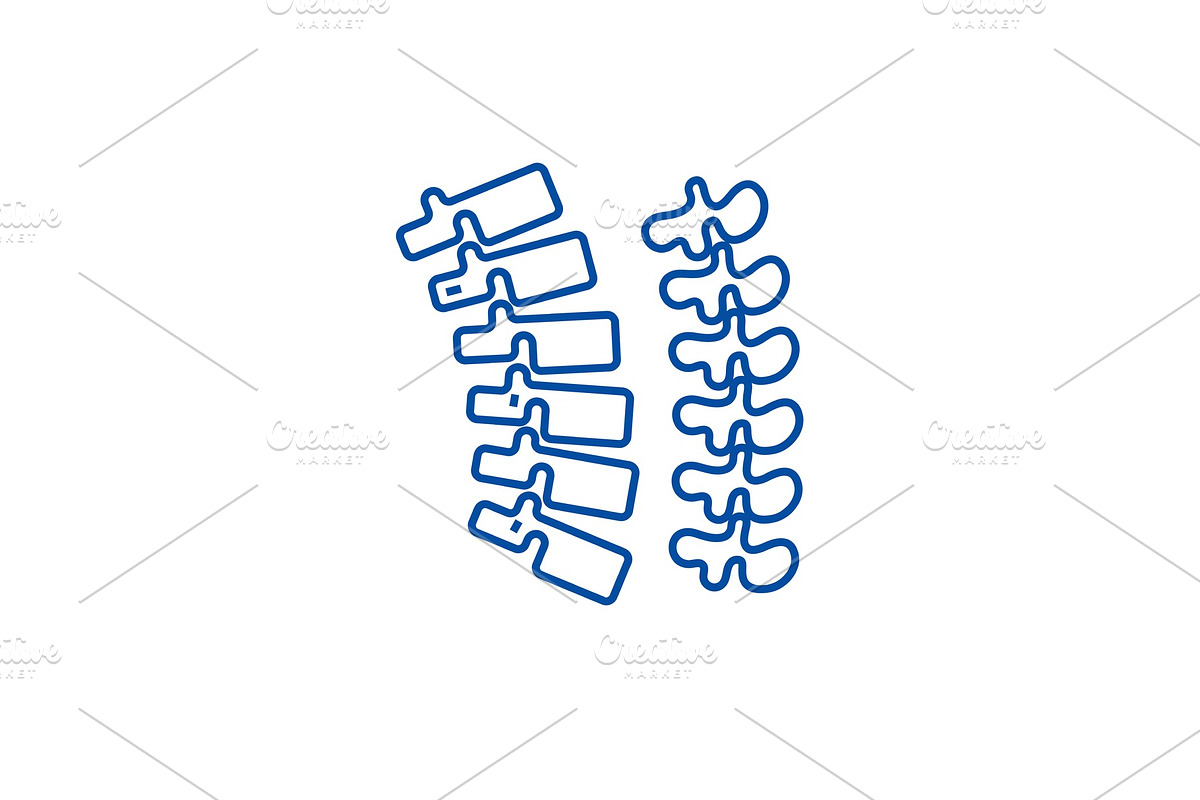 Backbone,spine line icon concept in Objects - product preview 8