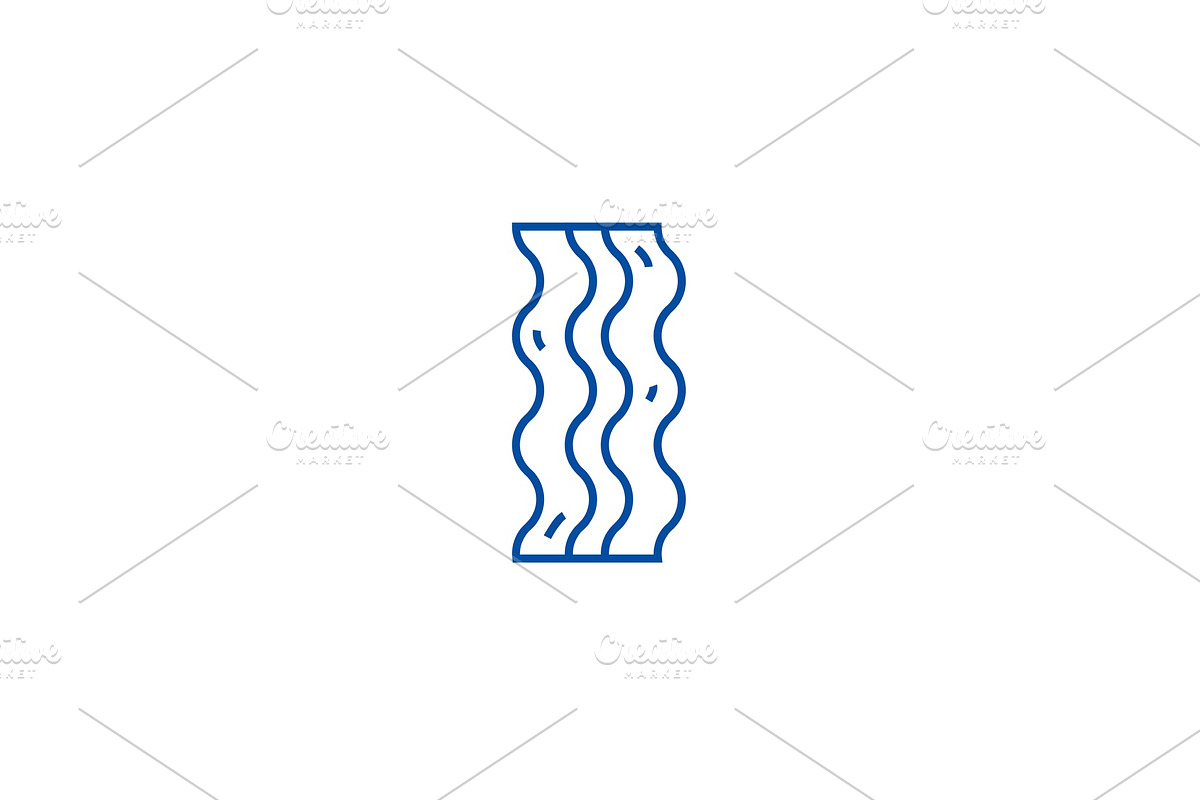 Bacon line icon concept. Bacon flat in Illustrations - product preview 8