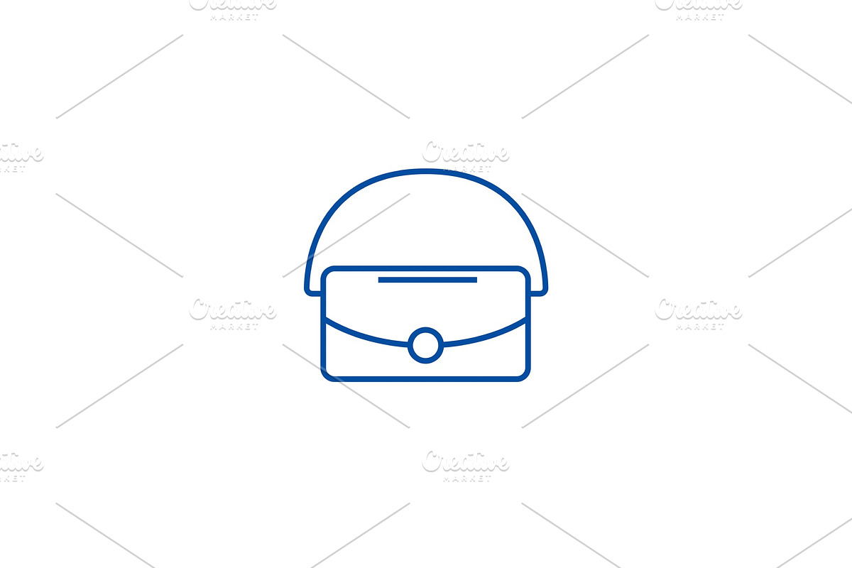 Bag line icon concept. Bag flat in Objects - product preview 8