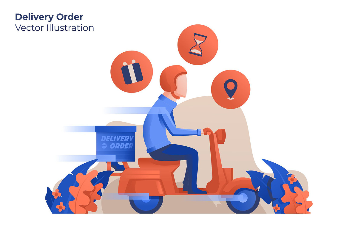Delivery Order - Vector Illustration in Illustrations - product preview 8