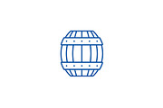 Barrel line icon concept. Barrel