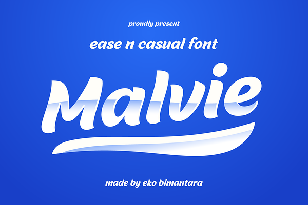 Malvie Fun and Casual Font