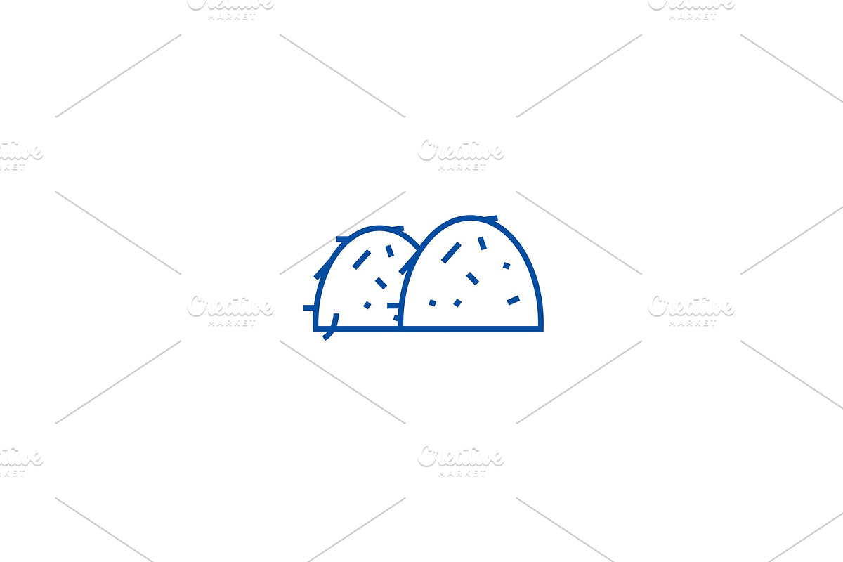 Bay hales line icon concept. Bay in Illustrations - product preview 8